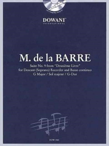 Suite No.9: From Deuxieme Livre: Descant Reocrder and Piano (Dowani)