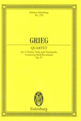 Sring Quartet G Minor Op27: Miniature Score