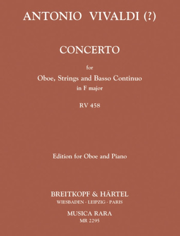 Concerto: F: Rv458: Oboe & Piano