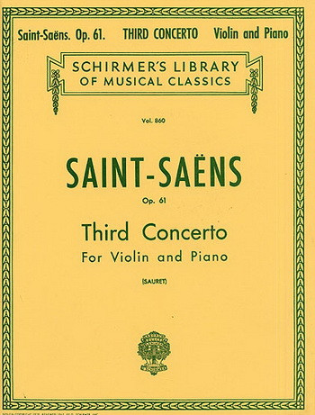 Concerto No 3 Op.61 B Minor: Violin And Piano
