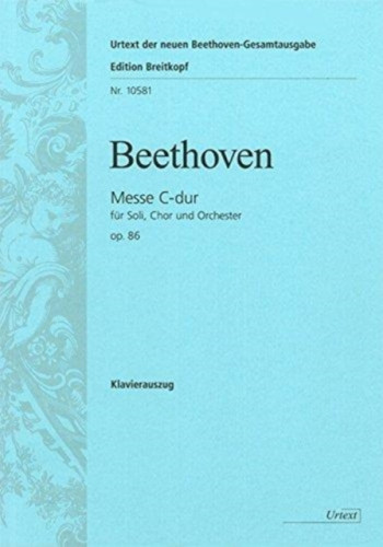 Mass C: Op 86: Vocal Score (Breitkopf)