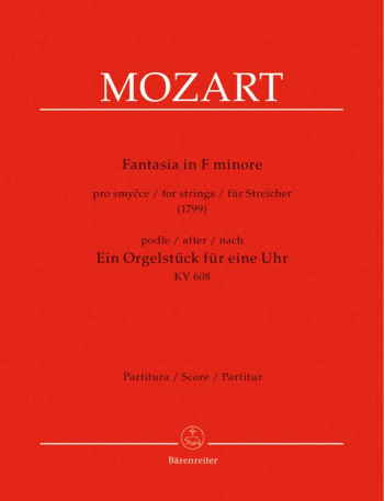 Mozart-fantasia-f Minor-string Quartet-full Score