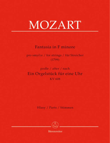 Mozart: Fantasia: F Minor: String Quartet: Parts