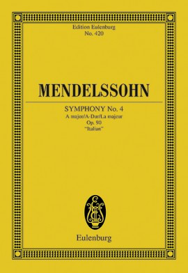 Symphony: A Major Op90: Italian Miniature Score