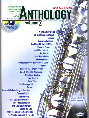 Anthology 28 All Time Favorites Vol 2: Alto Saxophone  Book & CD