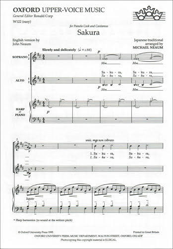 Sakura: Ssa: Voice and Piano  (neaum) (OUP)