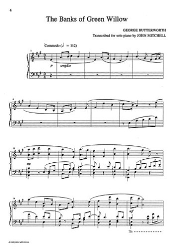 Banks Of Green Willow -: Piano