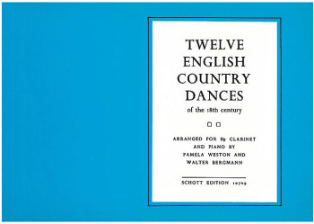 12 English Country Dances: Clarinet & Piano (Schott)
