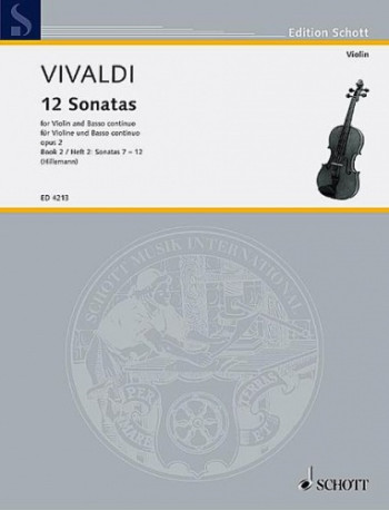 12 Sonatas Op.2 Vol.2: Violin And Piano (Schott)