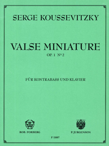 Valse Miniature: Op1 No.2: Double Bass
