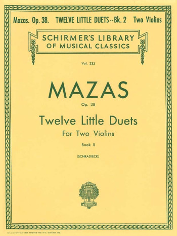 12 Little Duets Op38: Vol2: 7-12: Violin Duet