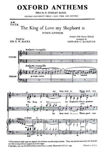 The King Of Love : Vocal: Satb (OUP)