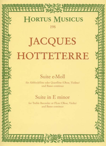 Suite Op 5 No 2: Treble Recorder & Piano (Hortus Musicus)
