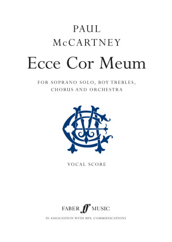 Ecce Cor Meum: Soprano and Boys Trebles and Chorus: Vocal Score