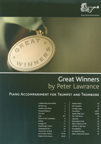 Great Winners Piano Accompaniment For Trumpet & Trombone (Brasswind)