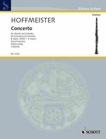 Concerto Bb major: Clarinet & Piano (Schott)