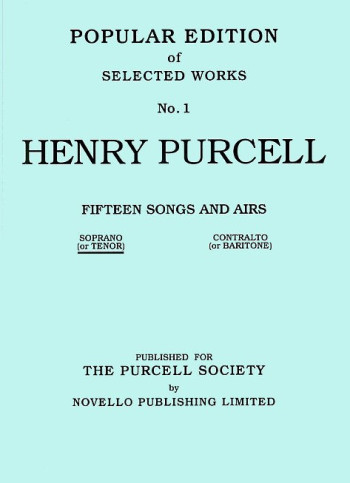 15 Songs And Airs Set 1: High Voice Soprano Or Tenor (Novello)