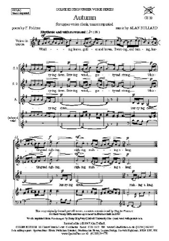 Jbullard: Autumn: Ssa: Vocal
