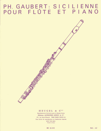 Sicilienne: Flute & Piano (Heugel)