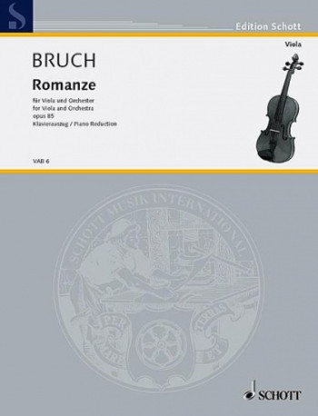Romance: Opus 85: Viola And Piano (Schott)