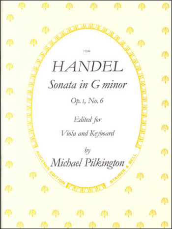 Sonata In G Minor Op1 No 6: Viola and Piano