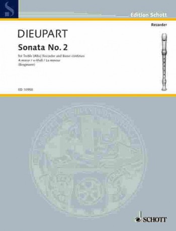 Sonata No2 In A Minor : Treble Recorder and Piano