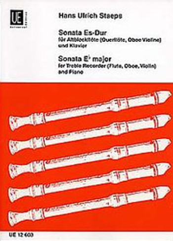 Sonata Eb Major : Treble Recorder and Piano (Flute Or Oboe Or Violin)