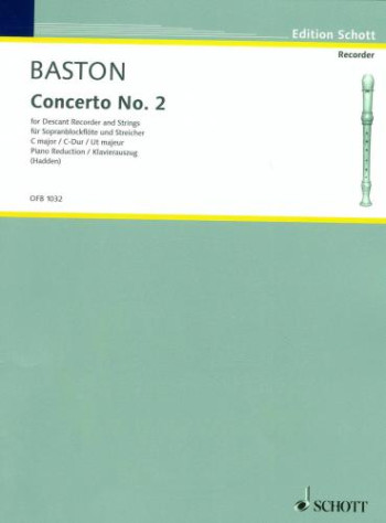 Concerto No.2: Descant Recorder and Piano (schott)