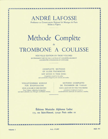 Methode Complete For Trombone Volume I (Leduc)