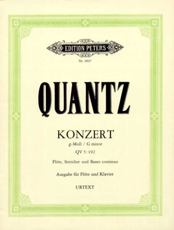 Concerto G Minor Qv5: 193: Flute & Piano (Peters)