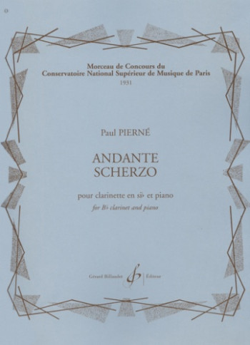 Andante-Scherzo: Clarinet & Piano (Billaudot)