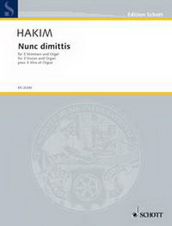 Nunc Dimitis: Womens Choir Ssa and Organ