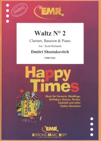 Shostakovitch: Waltz: 2: Clarinet,  Bassoon and Piano  (richards)