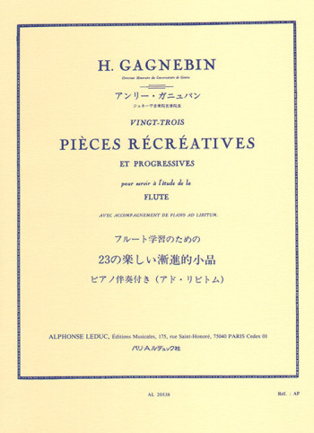 23 Pieces Recreatives Et Progressives: Flute (Leduc)