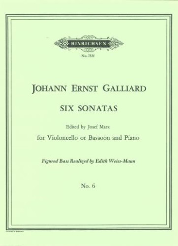 Sonata In C Major: No.6 Bassoon & Piano