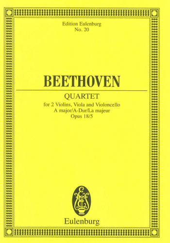 String Quartet: A Major Op18: 5: Miniature Score