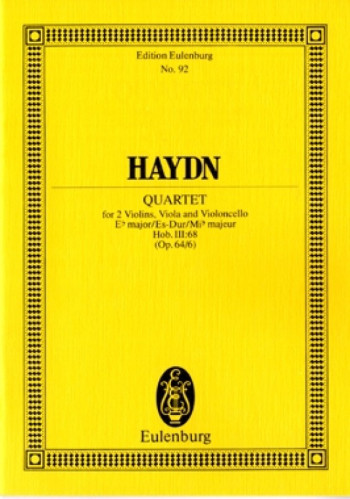 String Quartet : Eb Major: Op64/6: Miniature Score