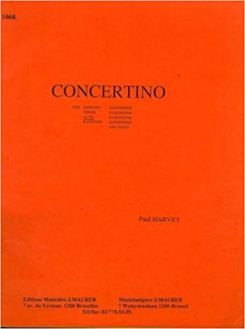 Concertino: Alto Saxophone & Piano (Paul Harvey)