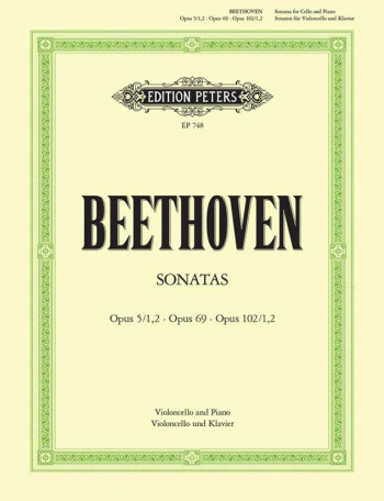 5 Sonatas: Cello & Piano (Peters)