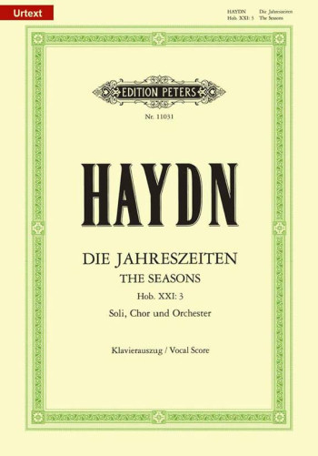 The Seasons XXXI/ 3 German and English: Vocal Score (Peters)