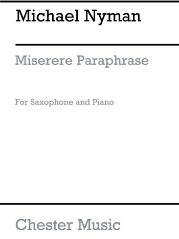 Miserere Paraphrase Soprano Saxophone & Piano