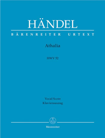 Athalia: Hwv52: Vocal Score (Barenreiter)