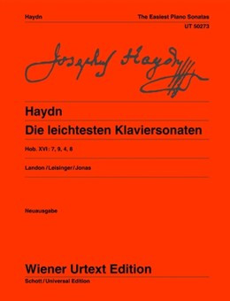 Die Leichtesten Klaviersonaten: Easiest Piano Sonatas: Hob 16 7/9/4/8: Piano (Wiener Urtext)