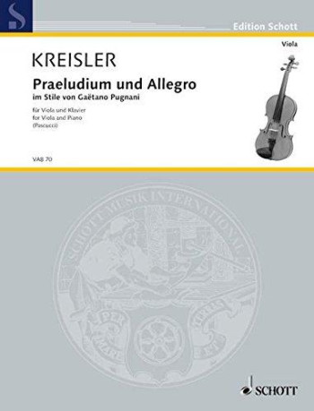 Praeludium And Allegro: Viola
