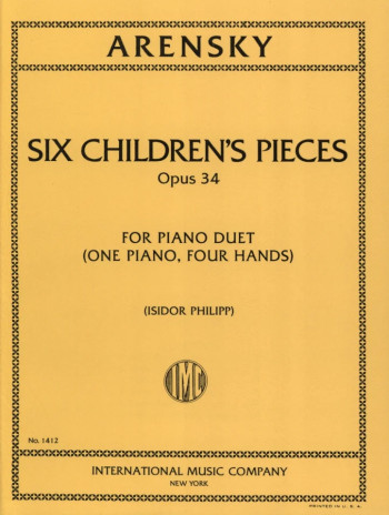 Six Childrens Pieces: Op.34: Piano (International)