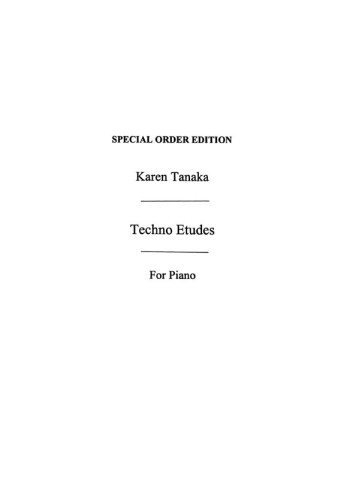 Techno Etudes: Piano (Chester Ed)
