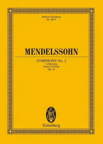 Symphony: No2: Op52: Hymn Of Praise: Miniature Score