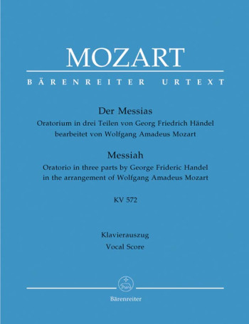 Messiah Arr Mozart Vocal Score (Barenreiter)
