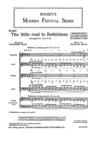 Little Road To Bethleham: Vocal: SATB