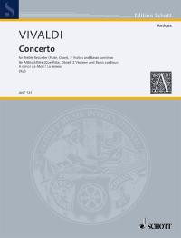 Concerto A Minor RV108/PV77: Treble Recorder And Piano (Schott)
